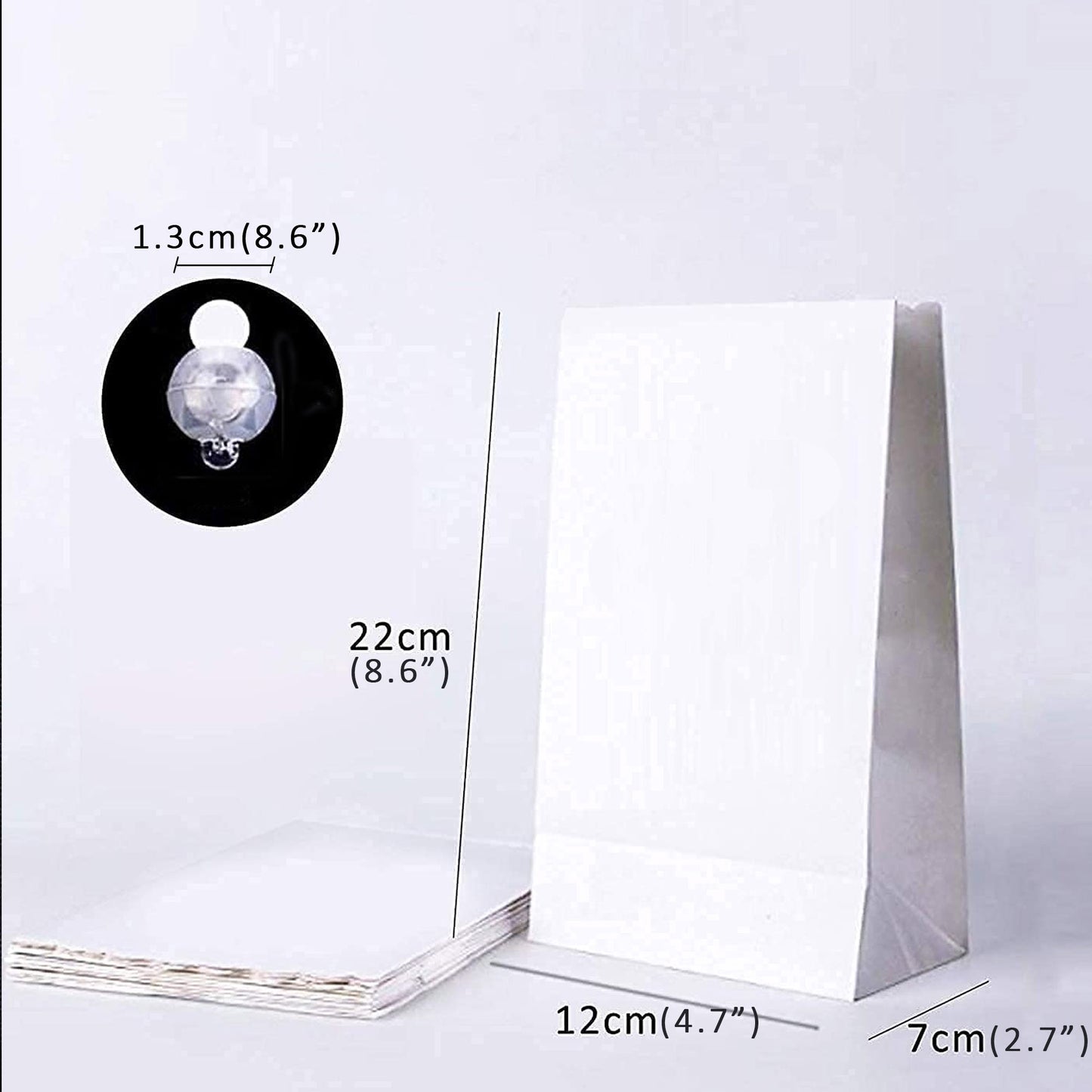 LED light up luminary bags  kits 50pc/100pc